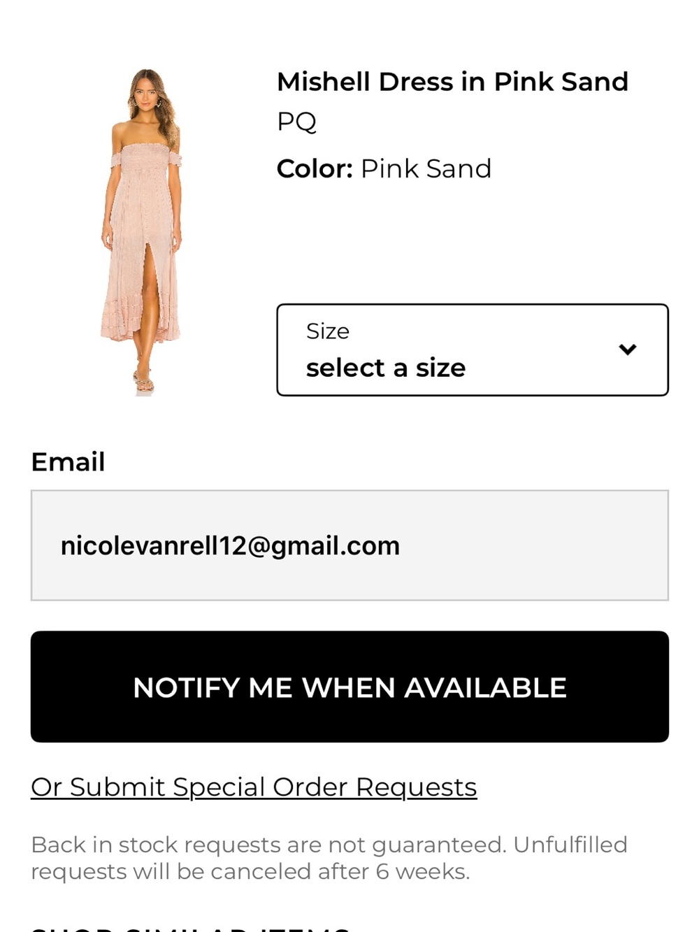 PQ Swim Off-Shoulder Midi Dress in Pink Sand
